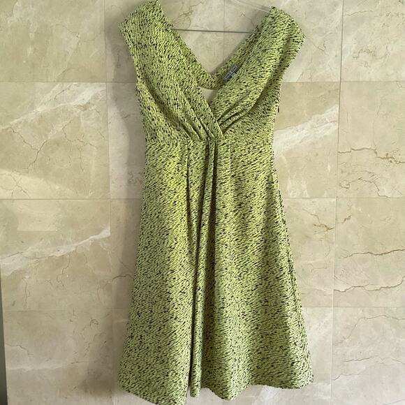 Chris Benz Rare Vogue Runway Dress - Size 4 Neon Green Tweed, USA Holiday Party - Picture 2 of 8